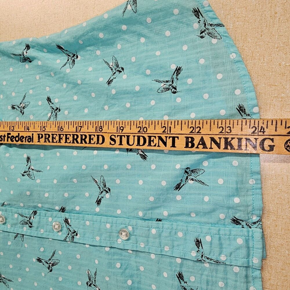 KAREN SCOTT All Over Bird Print Shirt Womens Size Small Novelty Office - Picture 4 of 7